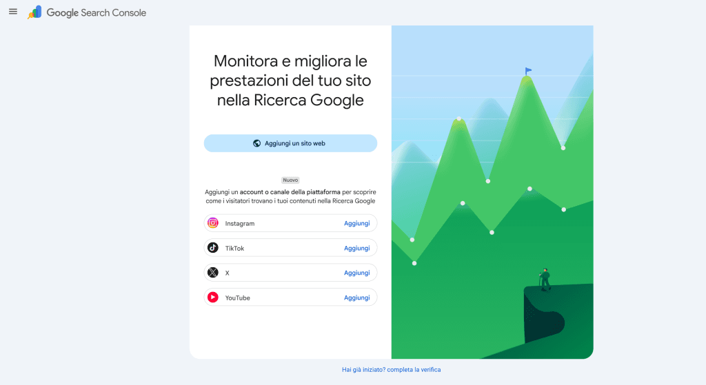 Monitorare i contenuti social su Google Search con Search Console