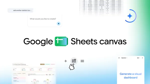 Sheets Canvas: trasformare i dati di Google Sheets in dashboard interattive senza codice