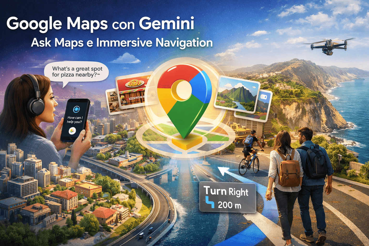 Google Maps con Gemini: arrivano Ask Maps e Immersive Navigation